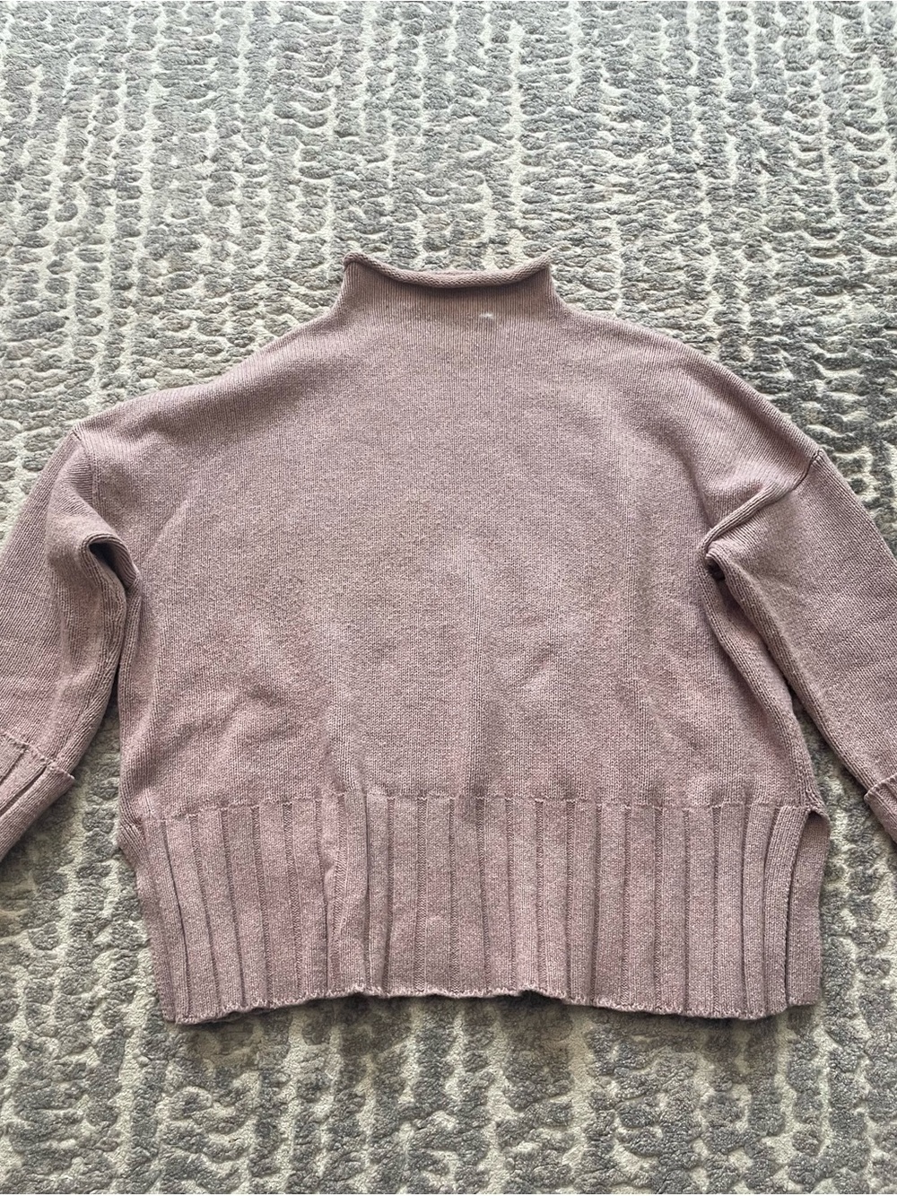 Madewell Dusty Rose Mock Neck Sweater